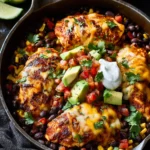 Skillet Enchilada Chicken with Black Beans: Easy One-Pan Delight 9 Skillet Enchilada Chicken with Black Beans First Image