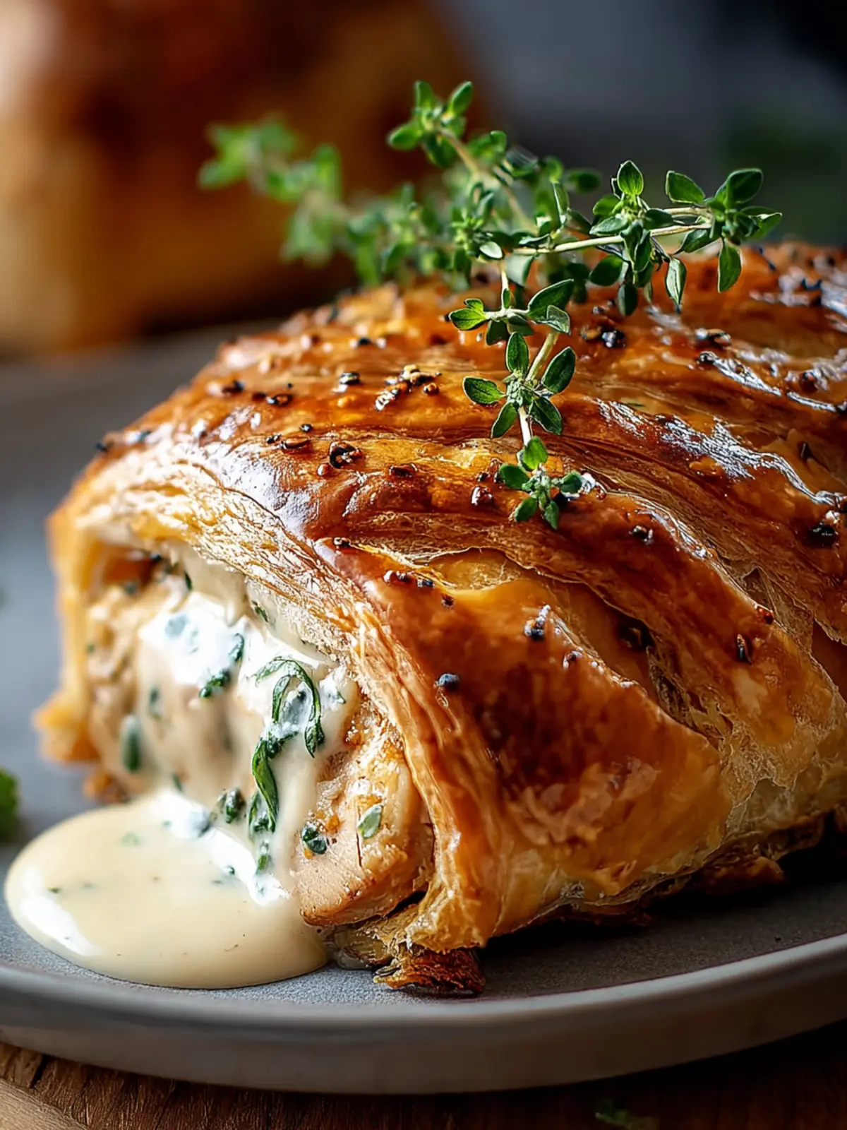 Chicken Wellington with Dijon Sauce Recipe First Image