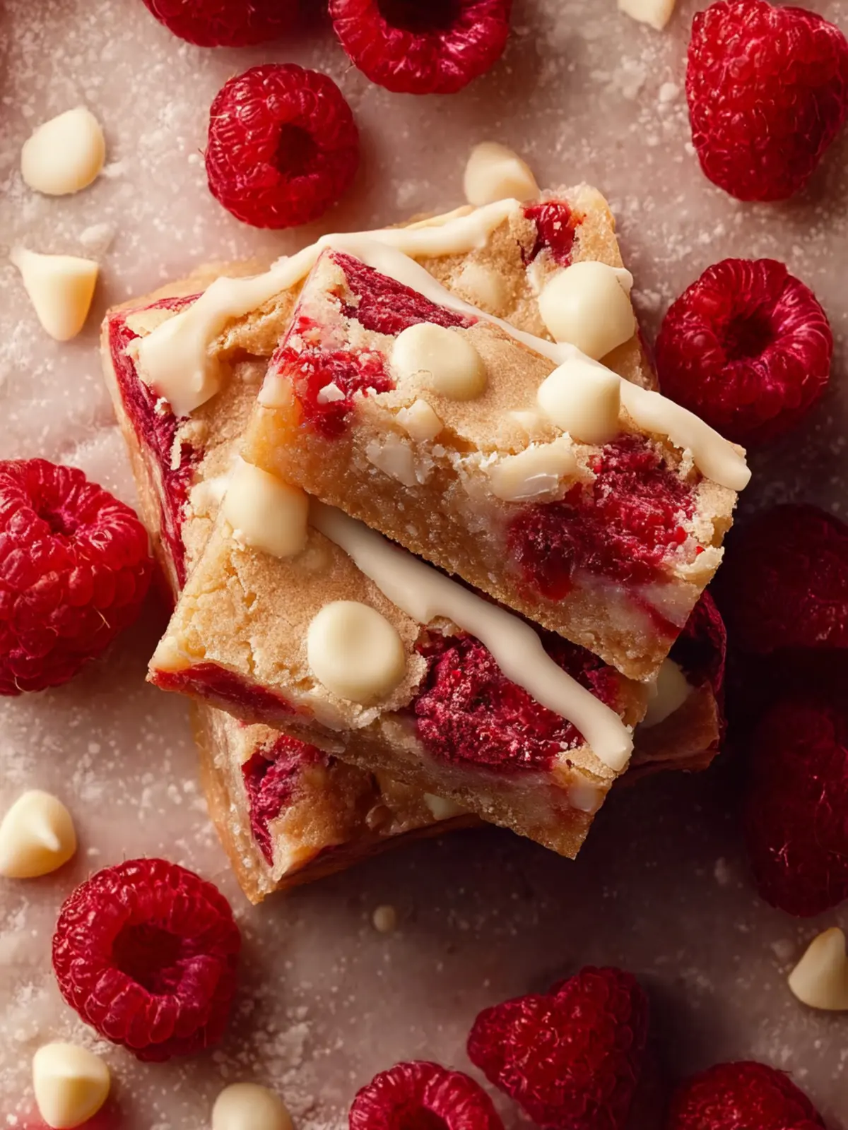 Raspberry White Chocolate Blondies First Image