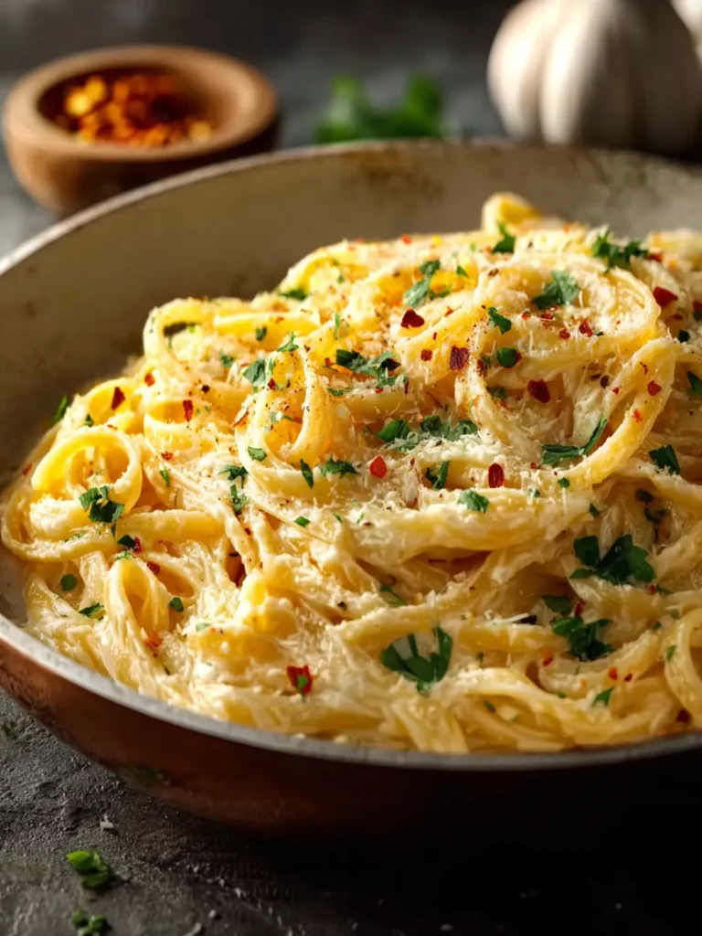 One Pot Creamy Garlic Pasta First Image
