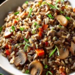 Savory Wild Rice and Mushroom Pilaf Recipe First Image