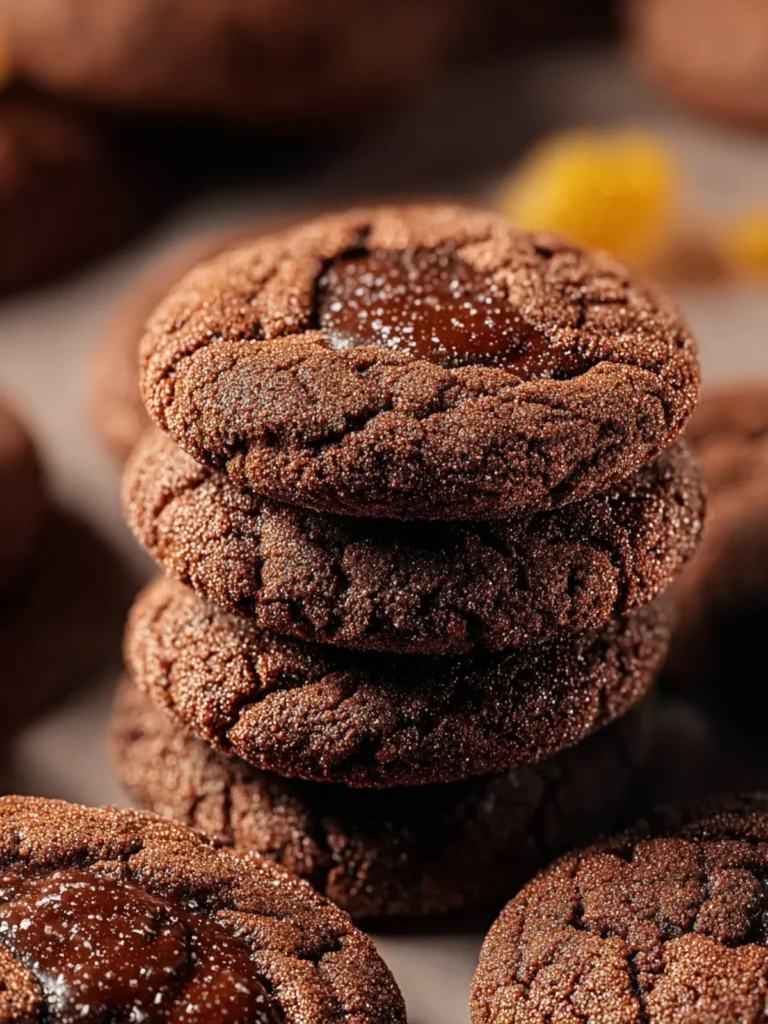 Chocolate Ginger Cookies First Image