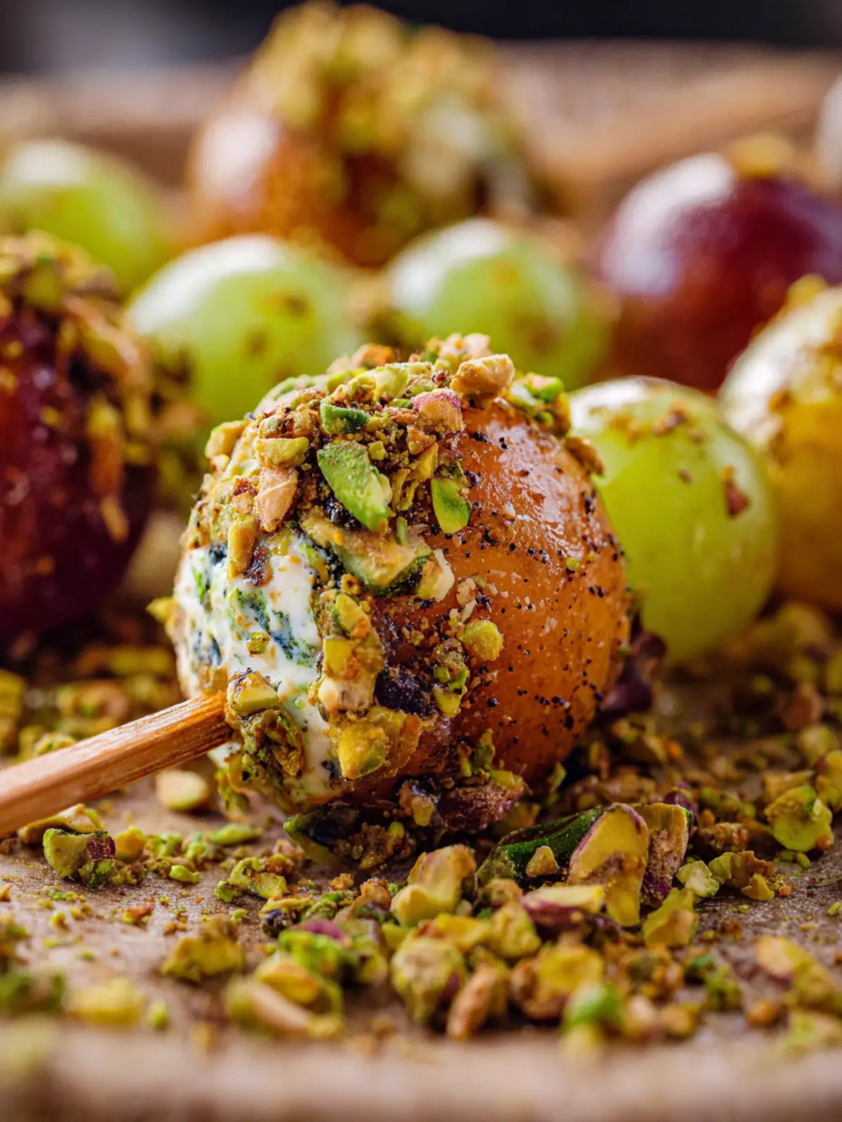 Pistachio Goat Cheese Wrapped Grapes: Irresistibly Indulgent Bites 5 Pistachio Goat Cheese Wrapped Grapes First Image