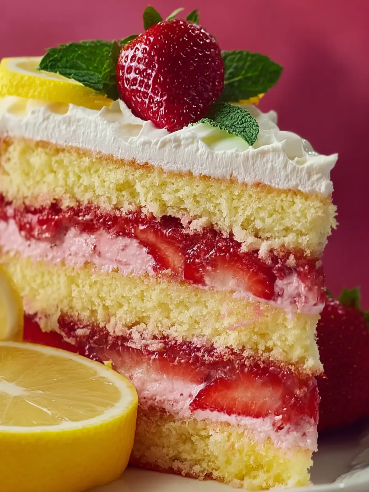 Strawberry Lemonade Cake Layers: The Best Summer Delight 5 Strawberry Lemonade Cake Layers First Image