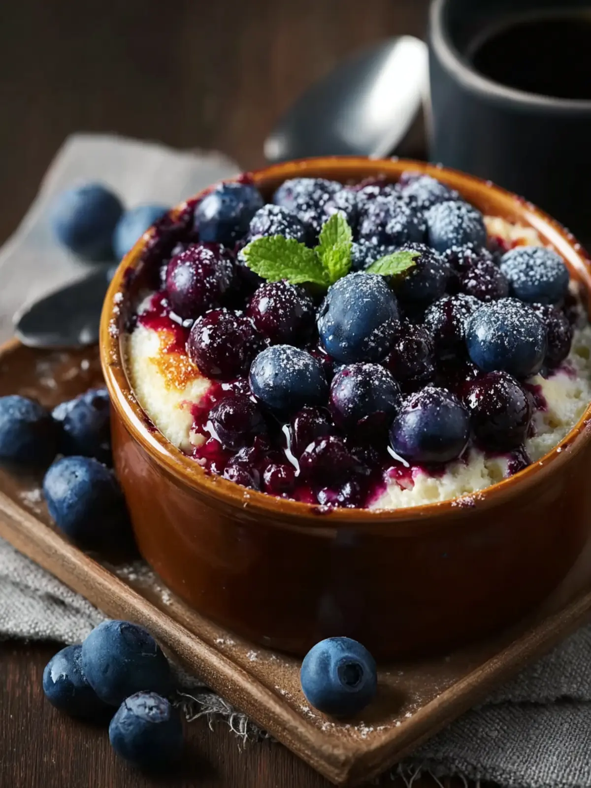 Baked Blueberry Cottage Cheese Bowls First Image
