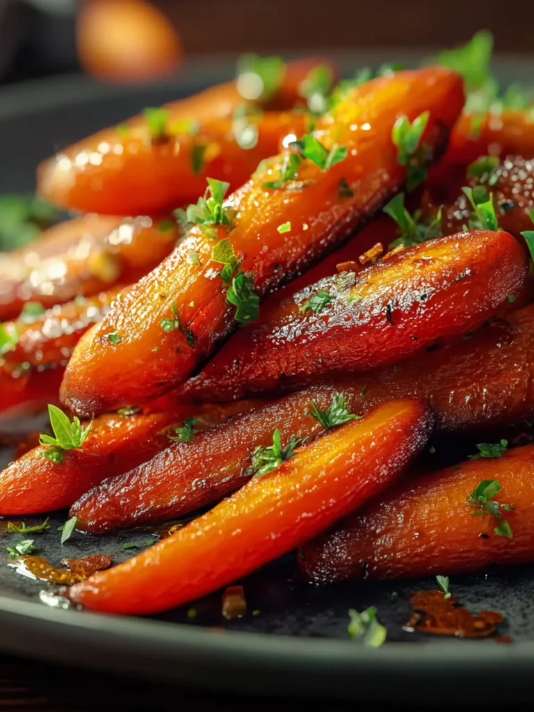 Irresistible Honey Garlic Roasted Carrots Recipe First Image