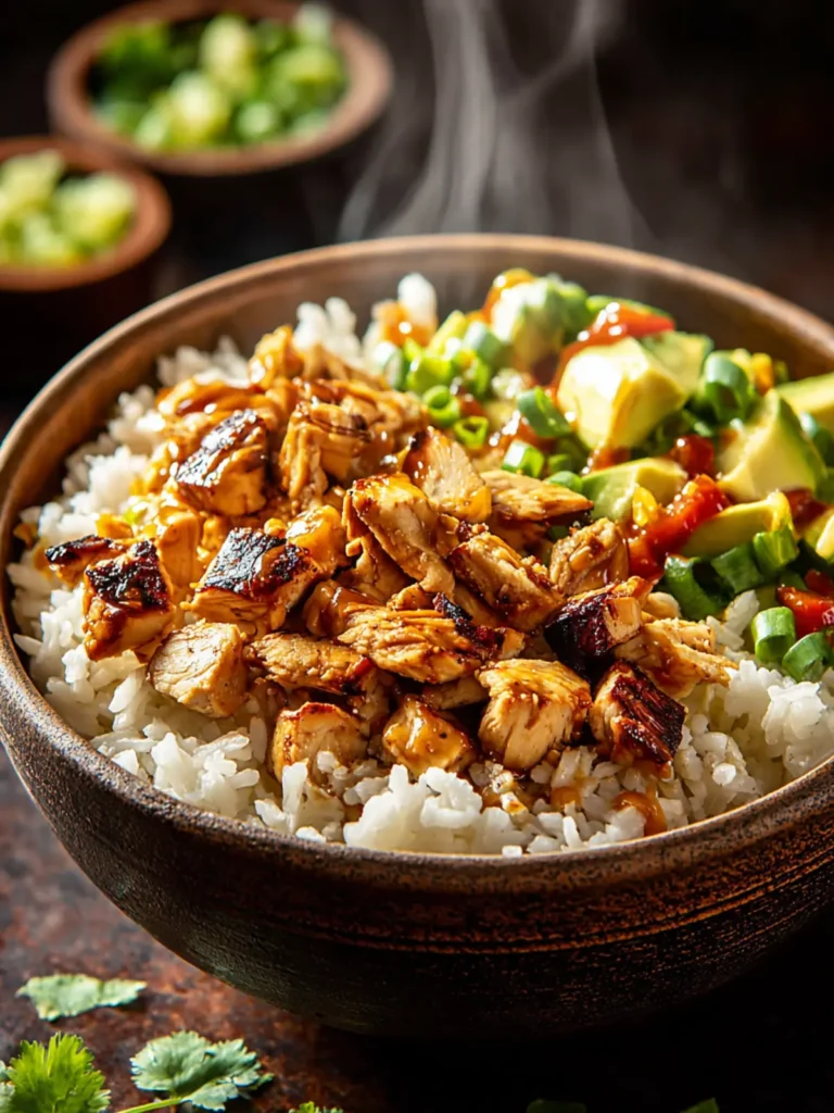 Honey Chipotle Chicken Rice Bowls Recipe First Image