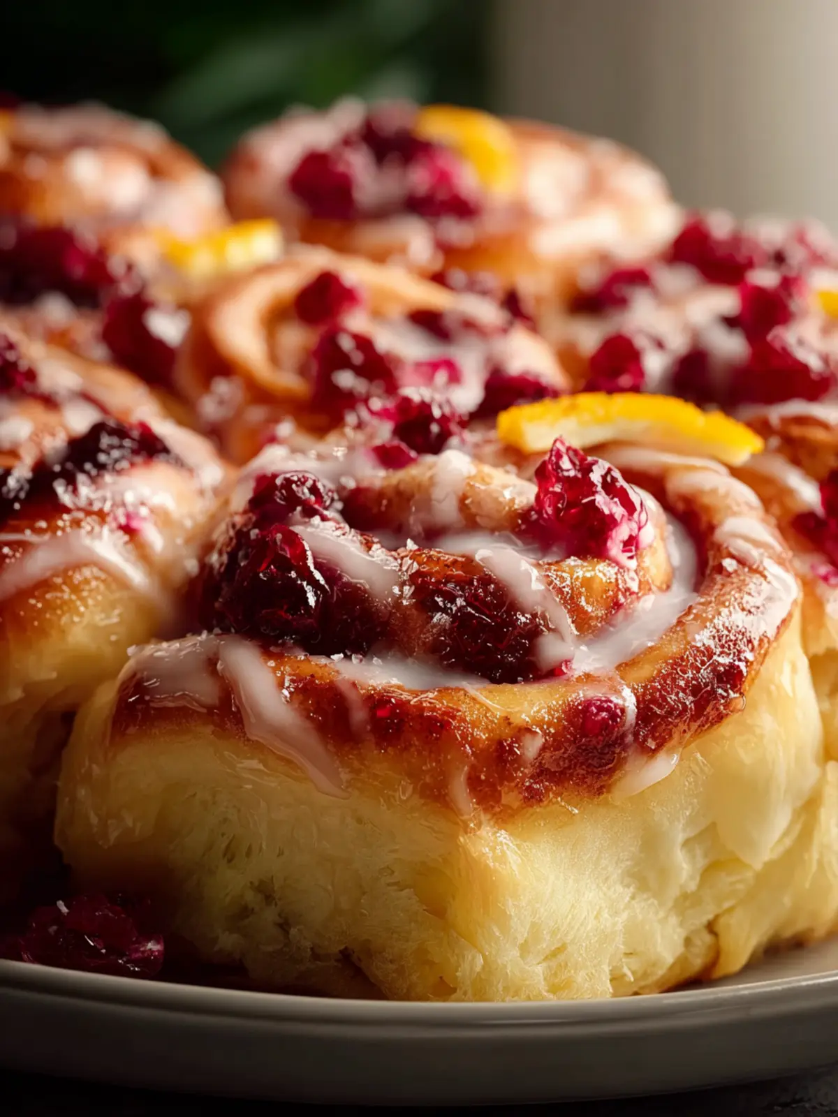 Cranberry Orange Sweet Rolls First Image