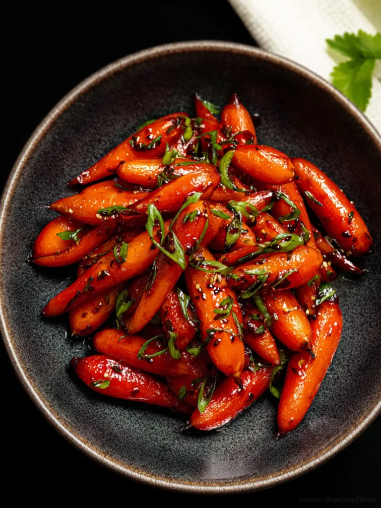 Sticky Asian-Style Glazed Carrots with Ginger, Garlic, and Soy First Image
