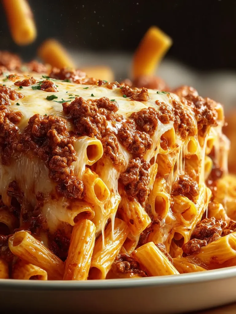 Baked Ziti Meat Sauce Recipe First Image