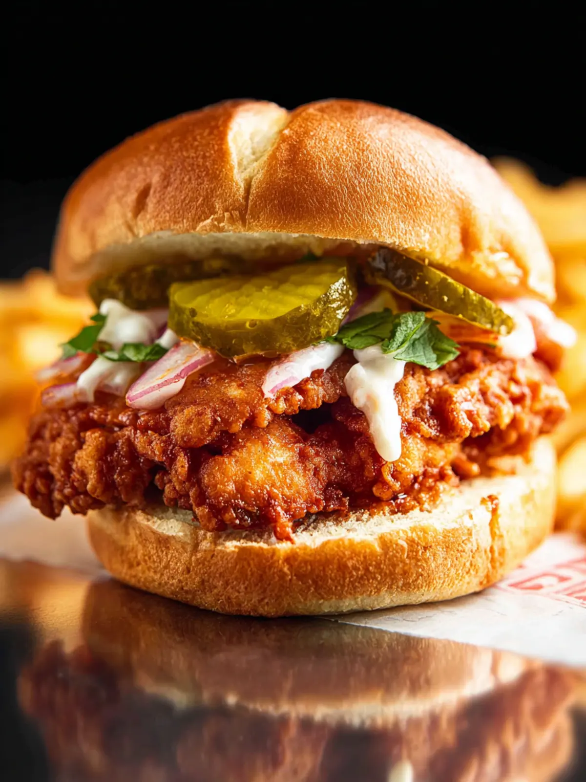 Nashville Hot Chicken Sandwiches: Juicy Bites of Bliss 5 Nashville Hot Chicken Sandwiches First Image