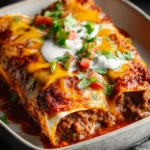 Irresistible Cheesy Ground Beef Enchiladas Recipe First Image