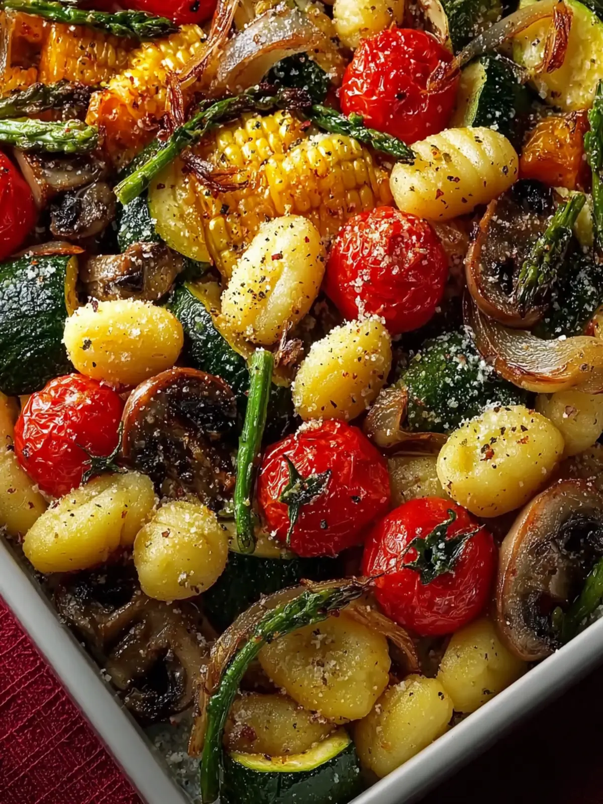 Crispy Roasted Vegetables With Gnocchi First Image