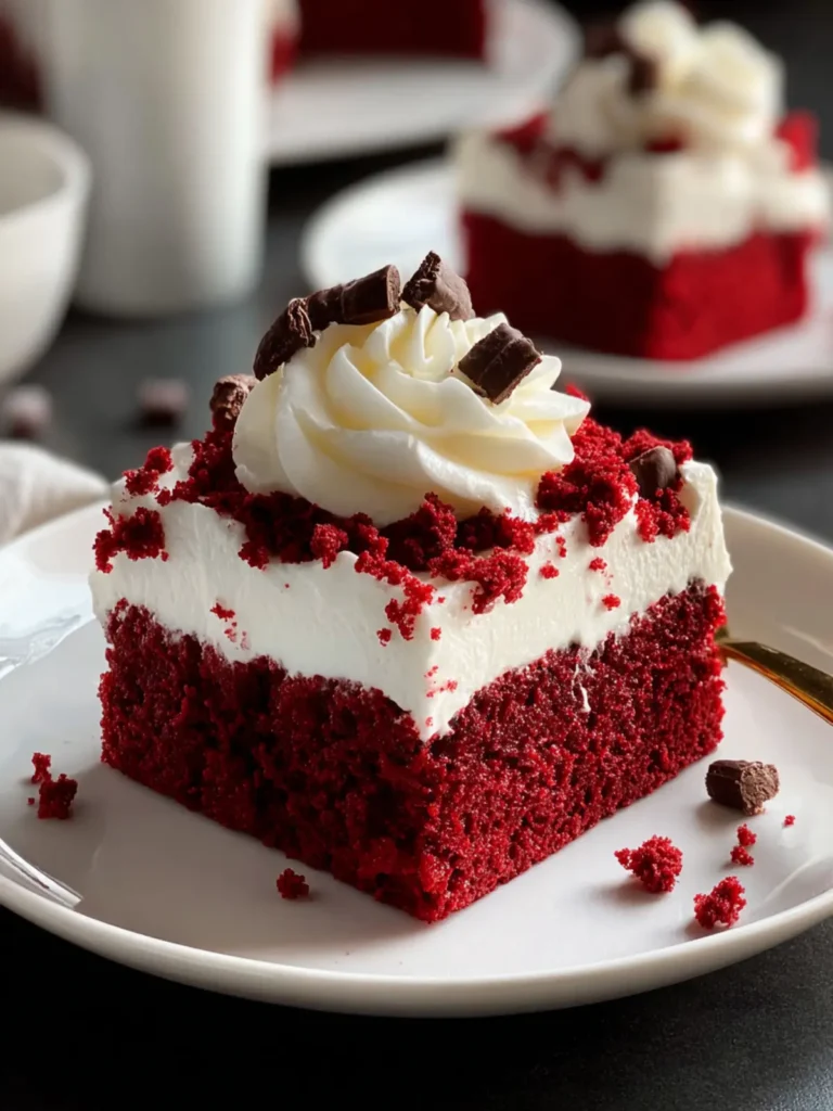 Irresistible Red Velvet Poke Cake Recipe First Image