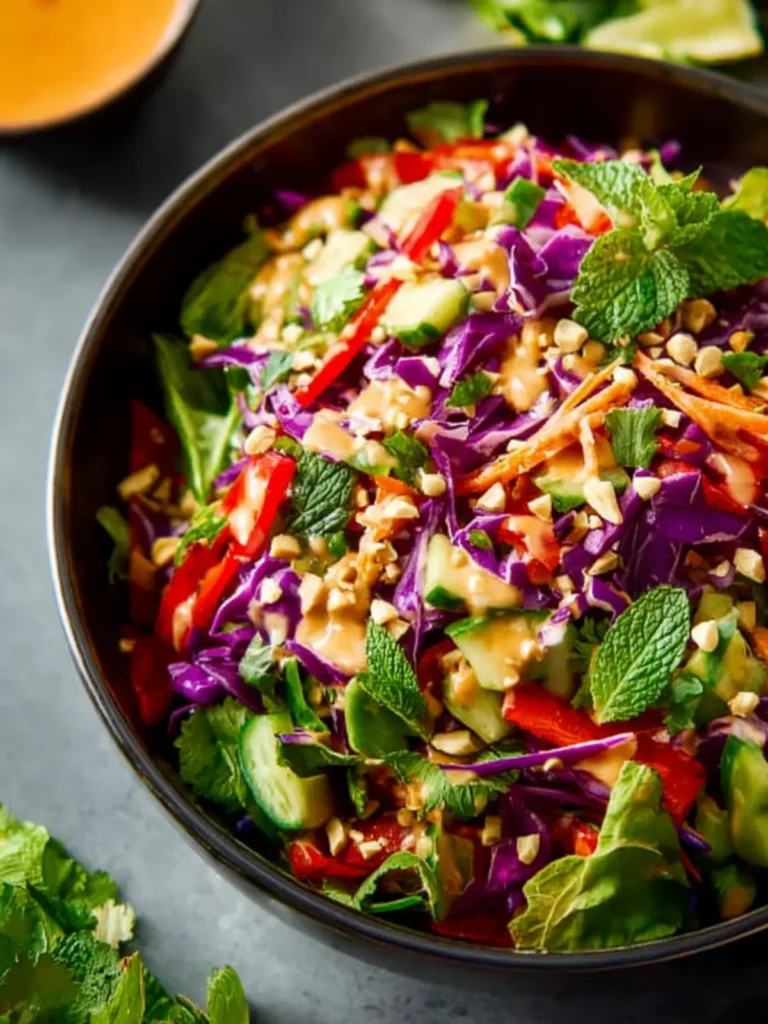 Chopped Thai Salad with Peanut Dressing First Image