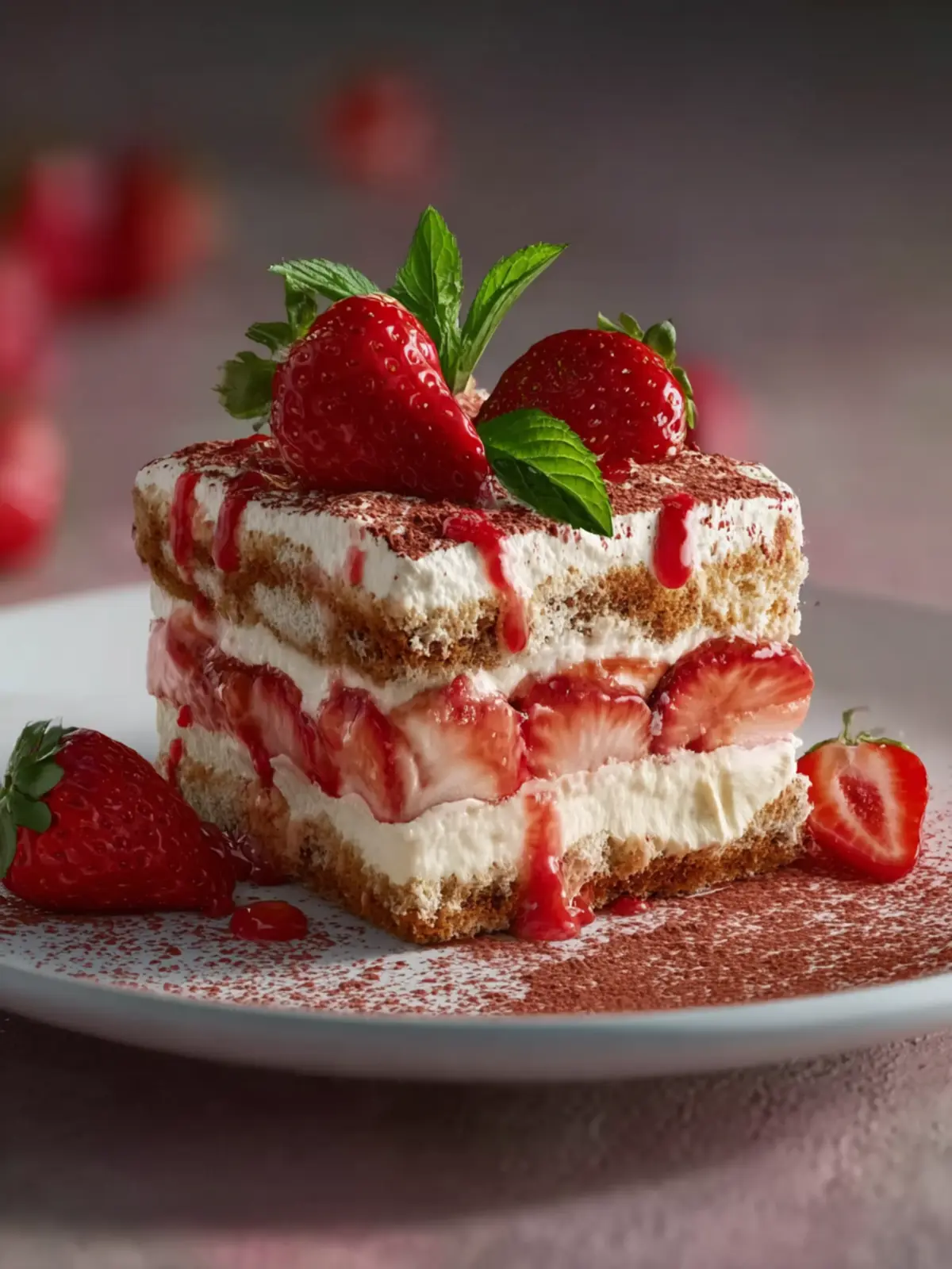 Strawberry Tiramisu: Indulgent Twist on a Classic Delight 5 Strawberry Tiramisu First Image