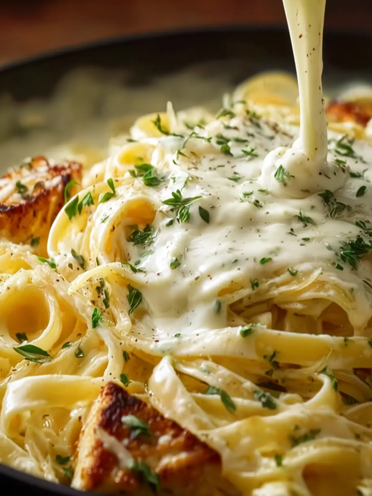 Rich and Creamy Homemade Alfredo Sauce First Image