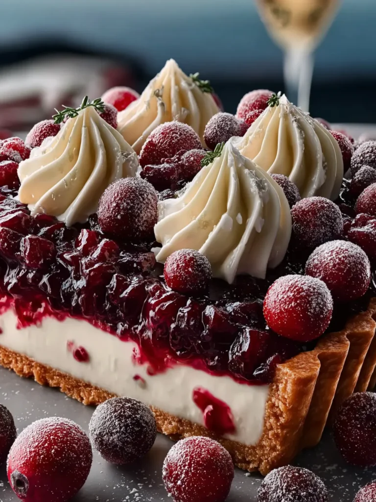 Cranberry White Chocolate Tart First Image