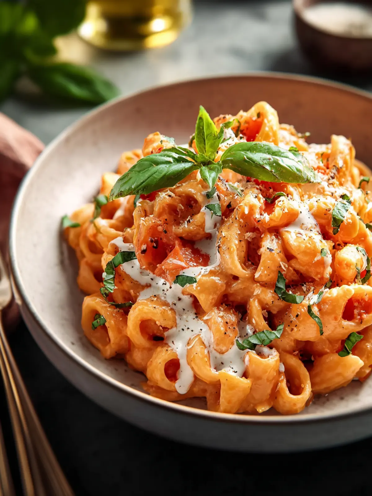 Creamy Tomato Pasta with Cashew Cream First Image