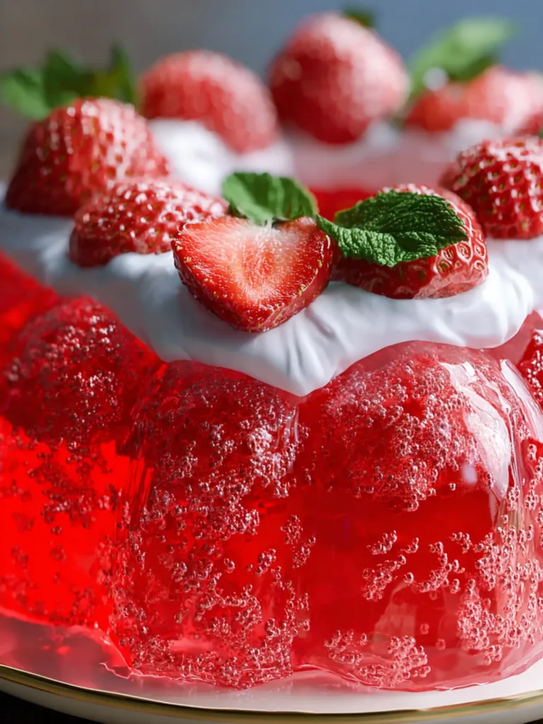 Delicious Strawberry Jello Cake Bliss First Image
