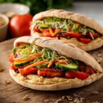 Easy Hummus Pita Sandwiches First Image
