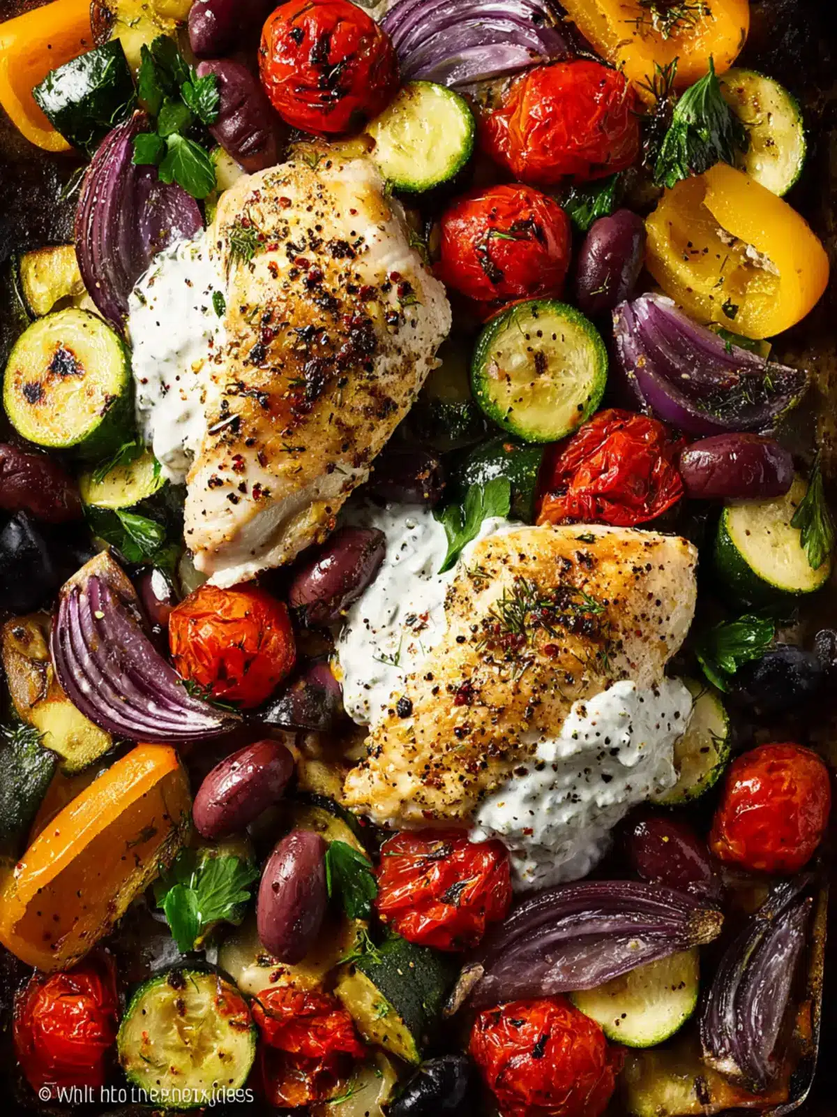 Sheet Pan Tzatziki Chicken First Image