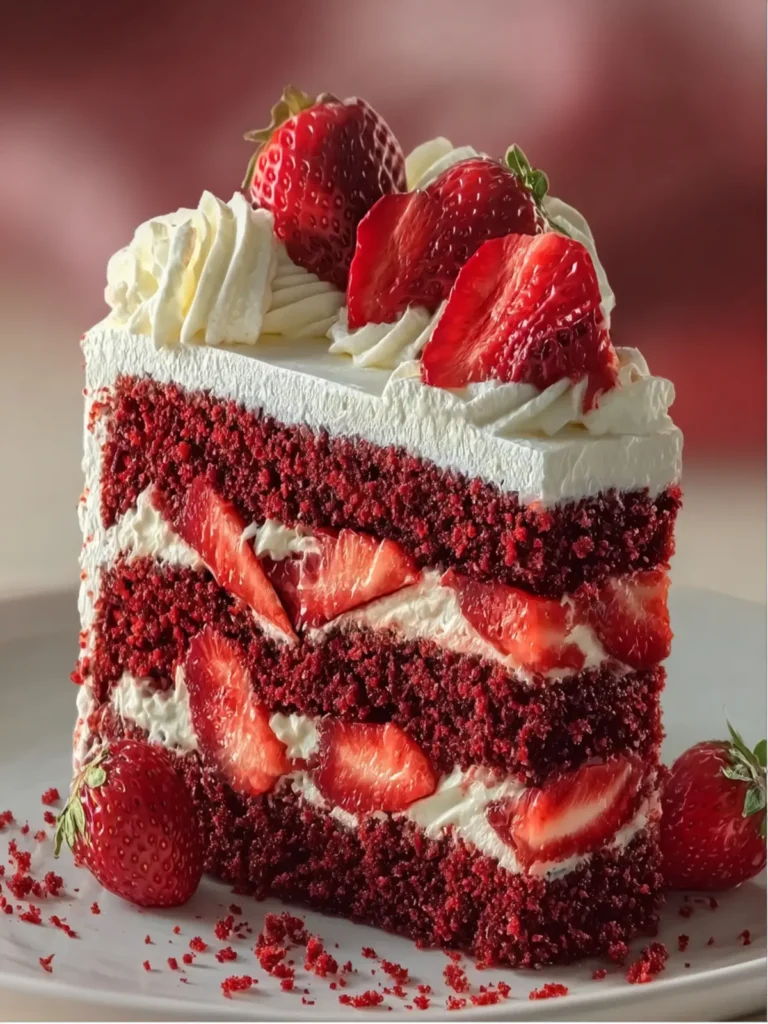 Strawberry Velvet Cake First Image