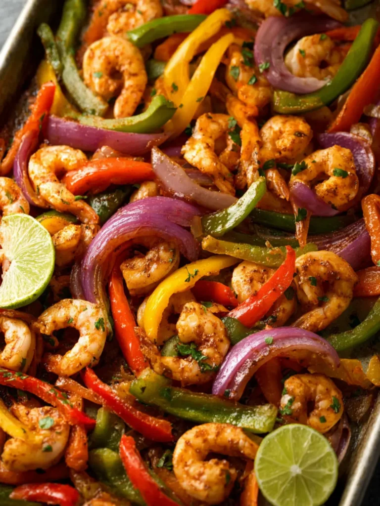 Sheet Pan Shrimp Fajitas First Image