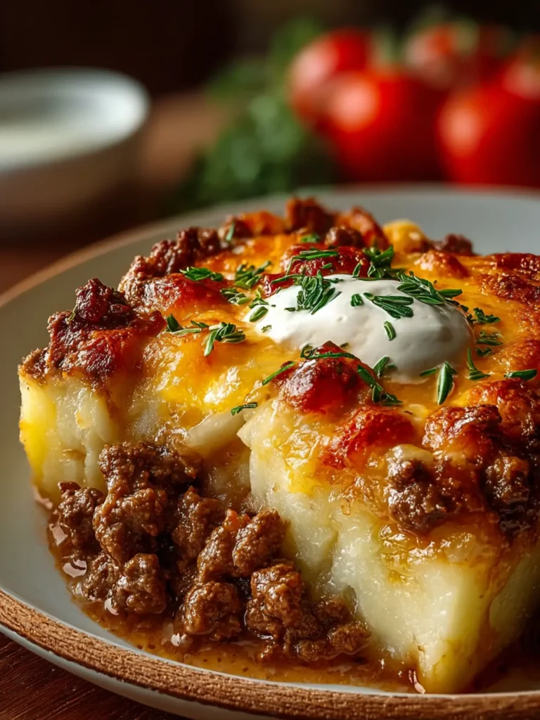 Ground Beef Potato Casserole First Image