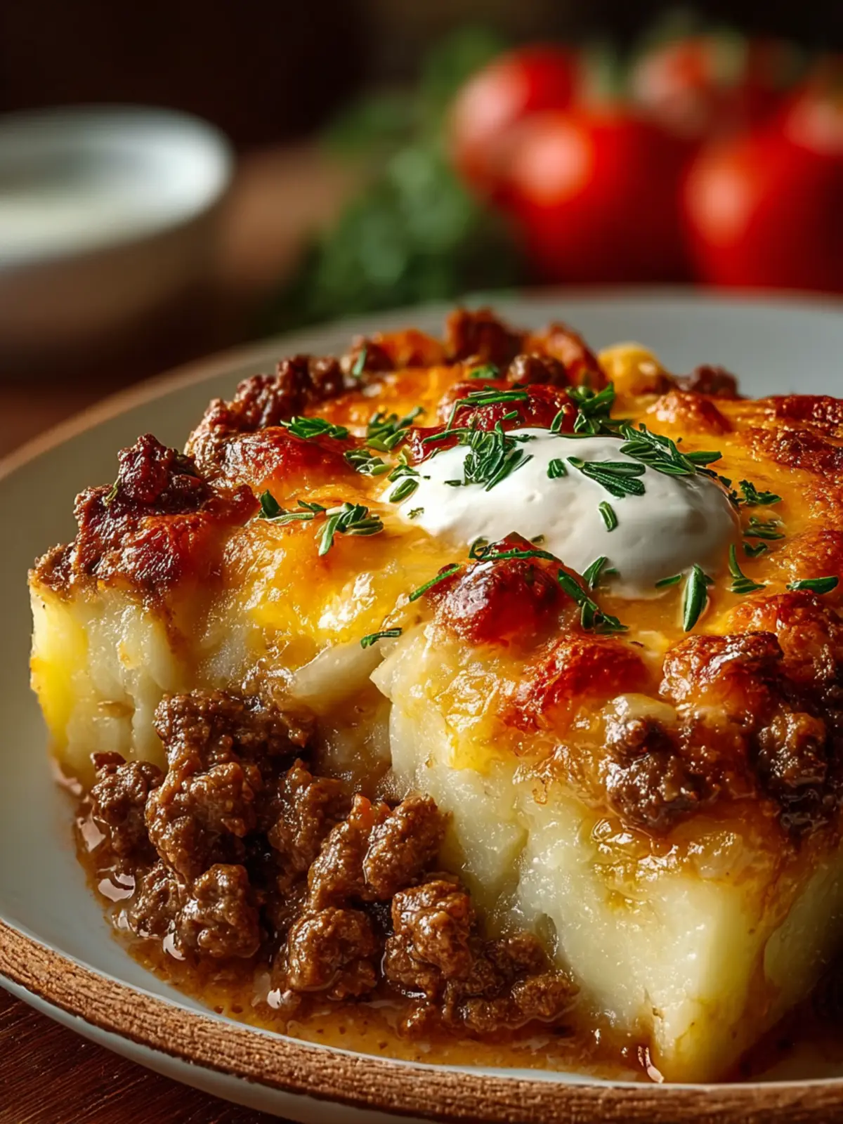 Ground Beef Potato Casserole First Image