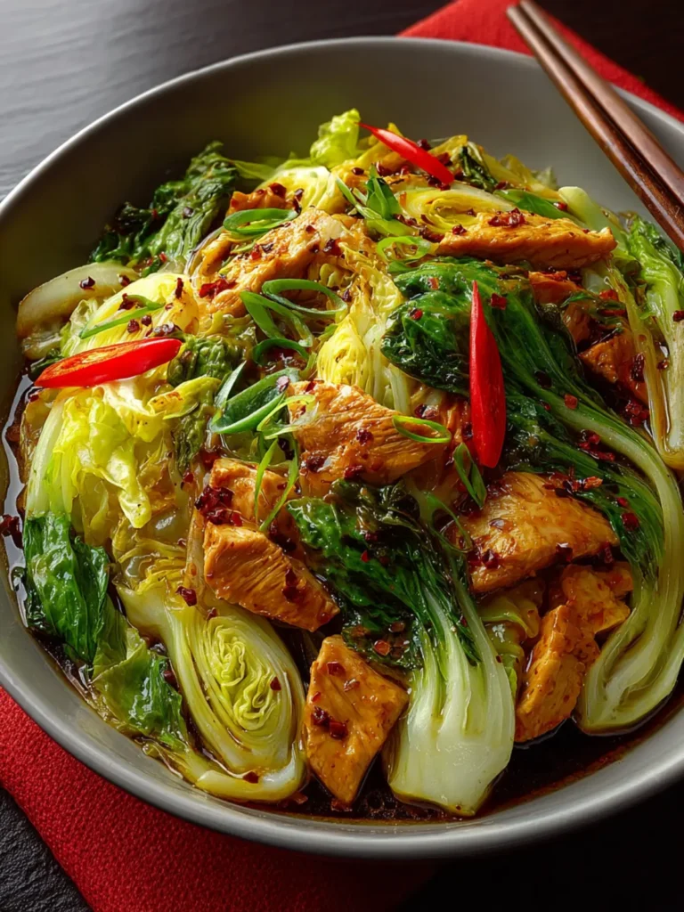 Chinese Chicken Cabbage Stir-Fry First Image