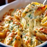 Chicken Alfredo Stuffed Shells Recipe First Image